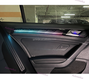 Kit d'éclairage d'ambiance automobile Autowellus 21 lumières 12V pour VW Golf 7 MK7/MK7.5 Facelift, contrôle par écran OEM, lumière décorative symphonique - Product Image 6