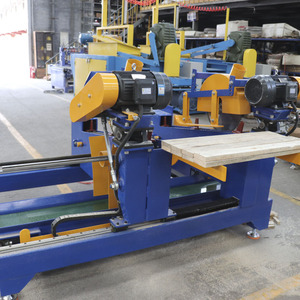 Scie à double lame robuste, machine de découpe et de dimensionnement de bois pour palettes, capacité de 2000-3000 pièces/heure, pour la finition des extrémités des planches de palettes - Product Image 4