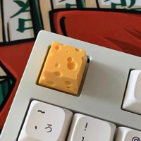 Personnalité fromage conception jaune 3D clavier mécanique unique bricolage keycaps