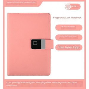 Thông minh PU da máy tính xách tay với Khóa vân tay 16GB <span class=keywords><strong>USB</strong></span> | tùy chỉnh A5 Loose-Leaf Nhật Ký Tạp Chí với hộp quà tặng - Product Image 4