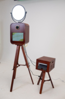 Photo Booth Commercial Disco Style Interactive Selfie Booth Machine Fast Printer DSLR Camera Event Promotion Photo Booth