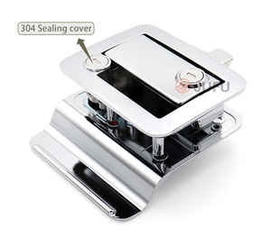 Trắng xử lý Chốt cắm trại ngoài trời khóa RV xe mái chèo nhập cửa khóa chốt xử lý Knob RV Ổ khóa cửa cho Caravan Trailer - Product Image 2