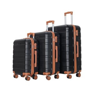 3Pcs ABS <b>Hard</b> <b>Shell</b> Luggage Set 20/24/28 Inches Spinner Wheels <b>Suitcase</b> with TSA Lock Unisex Travel Bag Modern Style - Product Image 3