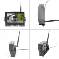 1080P numérique sans fil vue arrière 7 ''DVR moniteur caméra de recul Kit IP68 étanche numérique sans fil moniteur sans fil pour camion