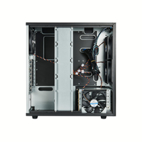 Casing Tower 4-Drive dengan Backplane SAS Direct Connect, Panel Aluminium, Mendukung Motherboard EATX, Panel Aluminium, Server Penyimpanan