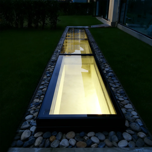 Tragaluz de Techo con Marco de Aluminio y Cristal Laminado Templado, Ventana de Techo Transitable para Iluminación de Patios y Sótanos de Villas - Product Image 6