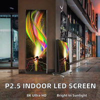 Écran d'affichage LED mobile et pliable, mur vidéo, résolution 8K, pas de pixel P2.5, panneau publicitaire intérieur/extérieur