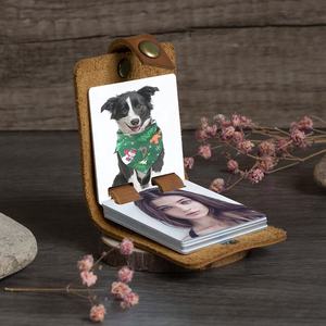 Livre <span class=keywords><strong>photo</strong></span> personnalisé pour bébé, <span class=keywords><strong>album</strong></span> <span class=keywords><strong>photo</strong></span> miniature en cuir véritable <span class=keywords><strong>à</strong></span> sublimation DIY, pour mariage, cadeau de la Saint-Valentin - Product Image 3