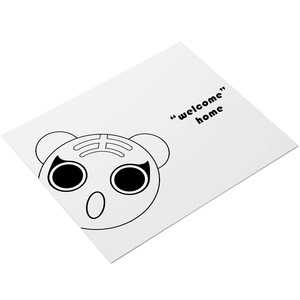 Alfombra de PVC para mascotas, lavable y fácil de limpiar, alfombra de cuero con diseño de dibujos animados para sala de estar, estilo Morandi, impermeable y resistente al aceite. - Product Image 1
