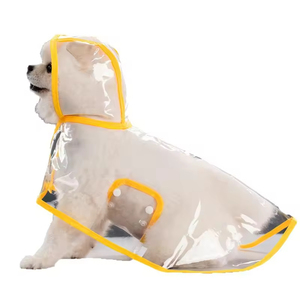 Impermeable Transparente <span class=keywords><strong>para</strong></span> Perros y Gatos Petop, Ajustable, Transpirable y Ligero, <span class=keywords><strong>para</strong></span> Perros Pequeños, Uso en Exteriores - Product Image 4