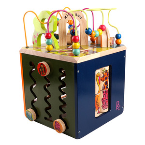 Cao Cấp Đa Chức Năng 4 Bên Bận Hội Đồng Quản Trị Hạt Mê Cung Bằng Gỗ Hộp Giáo Dục Âm Nhạc Đồ Chơi 3D Xung Quanh Hạt Bằng Gỗ Mê Cung Cho Trẻ Em - Product Image 6