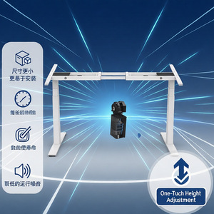 โต๊ะปรับระดับความสูงด้วยไฟฟ้า Nate 1200-1800 มม. โต๊ะยืนแบบมอเตอร์คู่พร้อมมอเตอร์ไร้แปรงถ่าน - Product Image 3