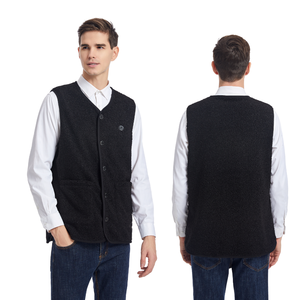 Chaleco Térmico USB Personalizado para <span class=keywords><strong>Hombre</strong></span>, 16 Zonas de Calor, Chaqueta de Invierno Eléctrica, Forro Polar Sherpa, Cierre de Botones, Chaleco Calefactor para Exteriores - Product Image 2