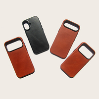 Étui en cuir de luxe personnalisé par le fabricant 2025 pour iPhone 17 16 15 Pro Max pour les marchés des États-Unis, du Royaume-Uni et de l'Australie