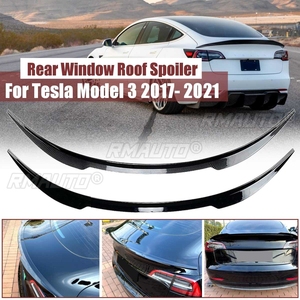 สปอยเลอร์หลังรถยนต์คุณภาพสูง ปีกหลังตกแต่งสำหรับ Tesla Model 3 2017-2021 สปอยเลอร์ฝากระโปรงท้าย - Product Image 1