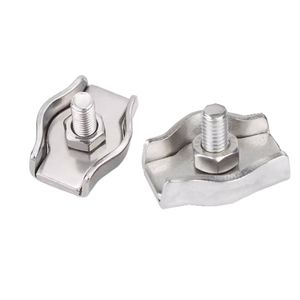 Cuerda de alambre de acero inoxidable de alta calidad Abrazadera doble Simplex Abrazadera de cuerda de alambre dúplex Abrazadera cruzada - Product Image 2