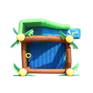 Casa inflable <span class=keywords><strong>de</strong></span> rebote OP 2023 <span class=keywords><strong>Simpson</strong></span>, calabaza, jungla, blanco y rosa - Product Image 5