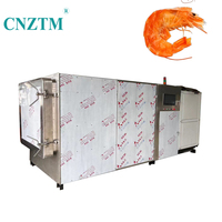 Machine de lyophilisation sous vide CNZTM de haute qualité avec moteur PLC pour crevettes, fruits de mer, usage commercial et restauration, capacité 100 kg, pour usine d'huile de cuisson, certifiée CE