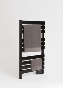 <span class=keywords><strong>Toallero</strong></span> Eléctrico de Aluminio para Montar en la Pared, Panel Plano, Negro Mate, <span class=keywords><strong>con</strong></span> <span class=keywords><strong>Termostato</strong></span>, para Baño y Hotel - Product Image 3