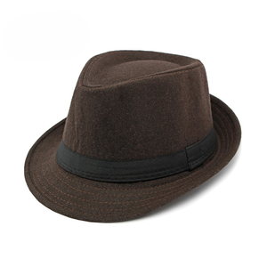 Sombrero Fedora de lana estilo británico para hombre, otoño-invierno, sencillo, para hombres de mediana edad y mayores, novedad, venta al por mayor, ideal para fiestas. - Product Image 2