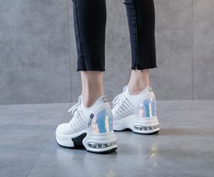 Zapatos Casuales Ligeros y Transpirables con Amortiguación de Aire de 9CM de Altura, Sin Cordones, para Mujer, Otoño-Primavera, Estilo Descalzo - Product Image 5