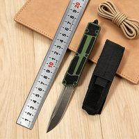 Couteau de chasse pliable portable en acier D2 avec manche en alliage d'aluminium T6, outil de poche EDC pour la survie en plein air