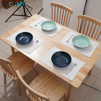 Nouveau Set de Table Rectangulaire Vierge pour Sublimation SCCFMM – Matériau Lin Polyester pour Impression Photo DIY – Idéal Cadeau Personnalisé