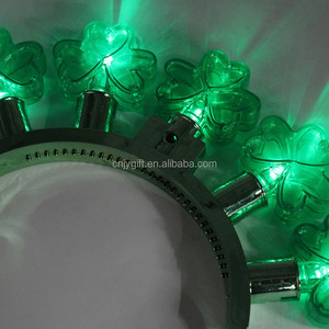 <span class=keywords><strong>Patrick</strong></span> Day Bandeau LED Trèfle Trèfle Bandeau <span class=keywords><strong>Saint</strong></span> <span class=keywords><strong>Patrick</strong></span> Day Chapeau Bandeaux Vert Chanceux Irlandais Vacances Parade Cheveux - Product Image 4