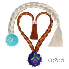 Accessorio per parrucca femminile ispirato a Elsa e Anna per costumi Cosplay - Product Image 1