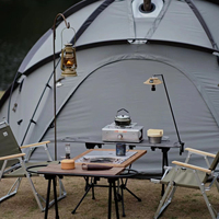 Tente dôme hémisphère pour 5 personnes et plus Tente à demi-boule avec poêle Jack Hole Profession Fournisseurs Tente de camping en plein air