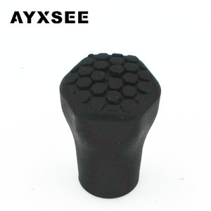 Ayxsee – couvre-pointes pour bâtons de randonnée, en plastique antidérapant hexagonal noir, pour bâtons de marche - Product Image 3