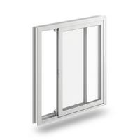Ventana Corredera de Aluminio de Dos Vías, Vidrio Templado, Doble Acristalamiento, Horizontal, Insonorizada, Aislamiento Térmico, para Balcón