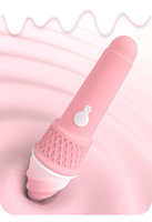 Herstellergroßhandel USB-Aufladbarer Kleiner Kegel-Eiscreme G-Punkt Rabbit Vibrator 12 Frequenzen Wasserdichter Massagestab für Sexspielzeuge