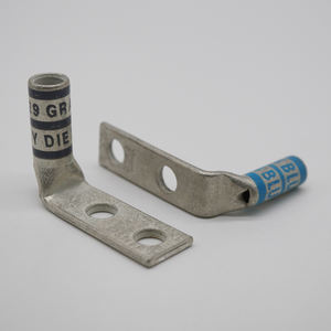 Kupfer Verzinnte Kompressionsverbinder Zweiloch-Kabelschuhe 90 Grad Winkel Lange Hohlstecker Crimpklemme ROHS für ZLX Marke - Product Image 2