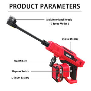 Pistolet à eau haute pression sans fil intelligent à 3 vitesses 40V, nettoyeur à jet portable étanche IPX5, lave-auto à batterie avec <span class=keywords><strong>tuyau</strong></span> auto-amorçant - Product Image 6