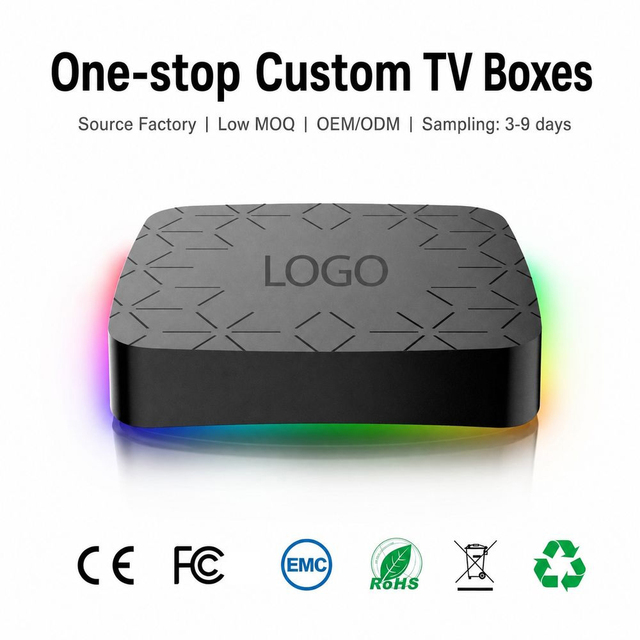 Hutron Set-top Box S905X4 Android 11 4K AV1 Decoder HDR10 Plus Portable 4GB Dual Band WiFi BT 5.0 HD 2.1 Custom TV Boxes