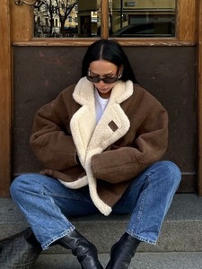 Re Mcgreen Star donna <span class=keywords><strong>moda</strong></span> <span class=keywords><strong>in</strong></span> Stock autunno inverno tinta unita girocollo ampio cappotto di lana abbigliamento donna - Product Image 1