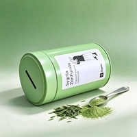 Boîtes à thé matcha en gros, grandes, 50g, en métal de qualité alimentaire, vides, rondes, hermétiques