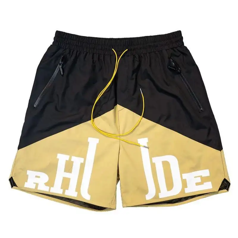 Atacado 2in1 Zipper Bolso Running Shorts Homens Quick Dry Casual Ginásio Treinamento Esporte Shorts