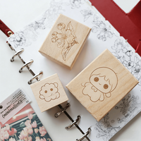 Tampon personnalisé en bois avec votre logo pour Bullet Journal et agenda – Vente chaude directe usine