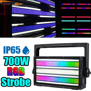 Luz Estroboscópica RGB de 700w, Enlazable Horizontal o Verticalmente, IP65 Impermeable, DMX, Luz Estroboscópica LED para Exteriores, para DJ y Discotecas - Product Image 1
