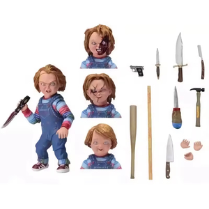 NECA Good Guys Ultimate Action Figure Chucky Ghost Baby Return Soul Doll Modello con Funzione Viso Intercambiabile in PVC Giocattoli - Product Image 2