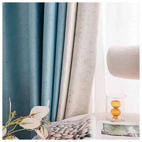 Tissus de rideaux de fenêtre de conception simple en polyester occultant lourd solide uni pour l'assombrissement de la chambre