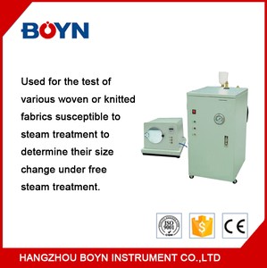 Verificador do encolhimento do vapor da tela do laboratório YG742 com caldeira elétrica do LDR para testar a mudança do tamanho da tela sob o tratamento livre do vapor - Product Image 3