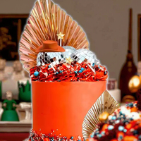 Fournitures de décoration de gâteaux Cowboy Disco Party Cake Ball Set fausses boules pour les formes numériques