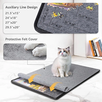 Tapis de jeu puzzle rectangulaire en feutre PET pour intérieur, conçu par des professionnels, adapté aux enfants, pliable, avec réglage de l'angle.