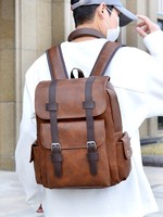 Sac à dos rétro pour ordinateur unisexe étanche sac d'affaires pour les navetteurs sortants