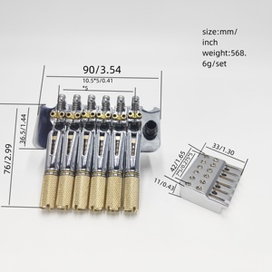Accessoires <span class=keywords><strong>de</strong></span> guitare haut <span class=keywords><strong>de</strong></span> gamme : <span class=keywords><strong>Pont</strong></span> double micros haut-bas pour guitare électrique sans manche 6 cordes - Product Image 2