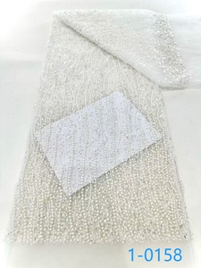 Cao Thời Trang Pháp <span class=keywords><strong>Net</strong></span> Ren Sequins Ren Vải Sang Trọng Đính Cườm Bridal Vải Hạt Ren Vải Cho Đám Cưới Mới Nhất Thiết Kế - Product Image 5