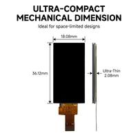 Module LCD industriel compact avec écran TFT LCD de 1,47 pouce, interface 4-SPI, résolution 172x320, pour terminal de capteur portable